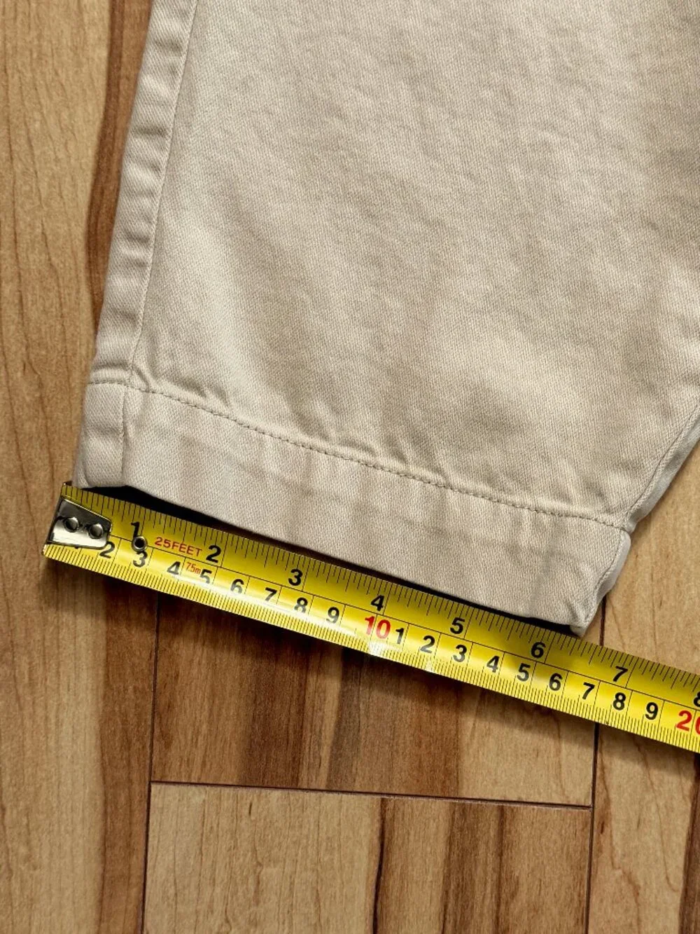 GAP Beige Twill Pull-On Cargo Pants, Large